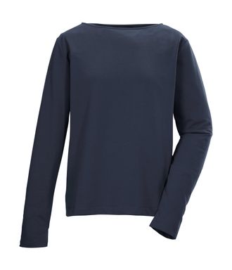G.I.G.A. DX by killtec Langarmshirt GS 22 WMN LS SHRT GOTS, Damen, Gr. 34, navy, Obermaterial: 95% Baumwolle, 5% Elasthan, G.I.G.A. DX BY KILLTEC, Shirts Langarmshirt, GOTS-
