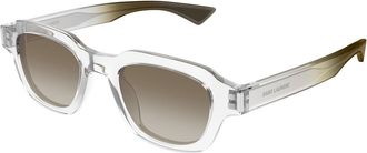 Saint Laurent SL 791 004 Mens Sunglasses Clear Size 48 - Free RX Lenses - Free RX Lenses