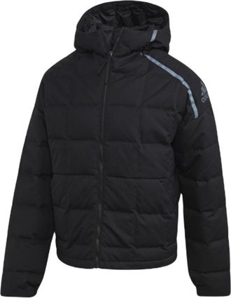 adidas Mens adidas Solid Color High Collar Long Sleeves With Down Feather Black Jacket FR6633