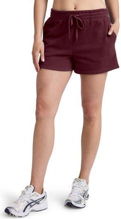Beyond Yoga Luxe Fleece Sweat Shorts in Dark Cherry at Nordstrom Rack, Size X-Large
