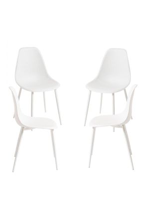 Regalos Miguel Packs Sillas Comedor - Pack 4 Sillas Mykle Total - Blanco