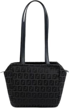 Fendi Pre-owned Shoulder Bags, female, Black, Size: ONE SIZE Pre-owned Vintage Shoulder Bag