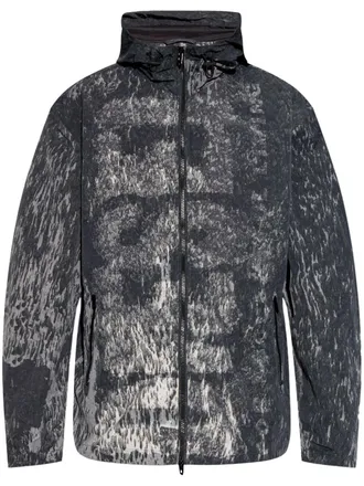 Diesel J-Brick hooded jacket - men - Polyamide - 52 - Grey