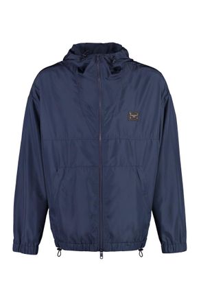 Dolce & Gabbana Navy Blue Hooded Jacket