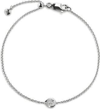 Monica Vinader Lab Grown Diamond Pear Bracelet in Sterling Silver /Lab Dia at Nordstrom