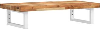 vidaXL Basin Shelf Wall Mounted Steel and Solid Wood Acacia vidaXL