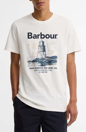 Barbour Harbourside Graphic T-Shirt in Whisper White at Nordstrom, Size Xx-Large
