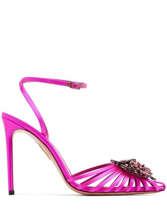 Aquazzura Pumps Margarita con cristalli 105mm - Rosa