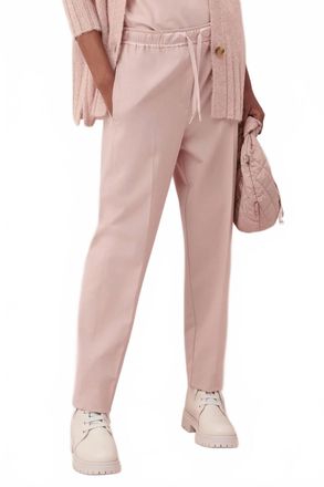 Marella Pull On Trousers In Nude Pink