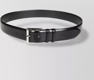 Orciani adjustable leather belt with single prong buckle