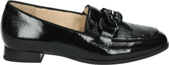 Hassia Zwarte Instappers met Uitneembaar Voetbed - Dames - Loafers - Zwart - 41 EU - Schoenen