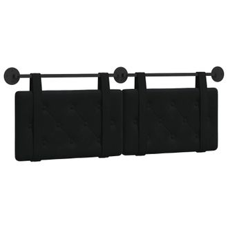 vidaXL Cabecero Colgante Negro Terciopelo Vidaxl