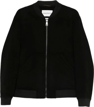 Amaranto Bomber con zip - Nero