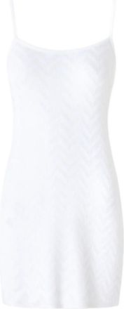Missoni Abito midi con motivo a zigzag - Bianco