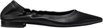 Margaux Eyewear The Roma Ballet Flat in Black Nappa at Nordstrom, Size 38.5
