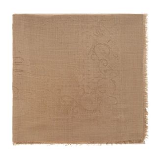 Ferragamo Palazzo Sjaal - Dames - Accessoires - Beige - Maat: ONE Size Zijde
