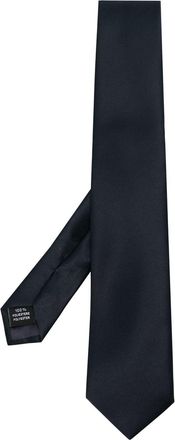 Tagliatore satin-finish pointed tie - men - Polyester - One Size - Blue