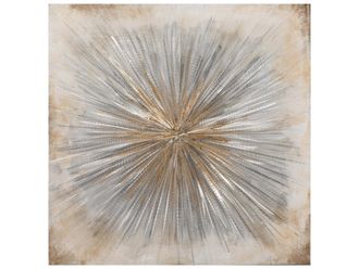 Schubiger M&ouml;bel Bild Sonne in Gold und Silber