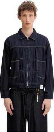Neighborhood Washed LW Denim Zip Jacket - Heren - Spijkerjassen - Blauw - L - Denim - Jassen