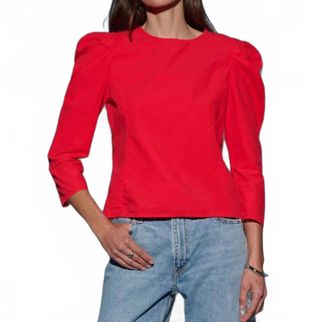 Nation Ltd Elouise Top In Red Shoes