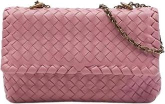Bottega Veneta Pre-owned Olimpia Schoudertas - Dames - Vintage Schoudertas - Roze - ONE Size - Leer - Vintage
