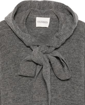 Closed Bow-Detail Knit Sweater - Grey