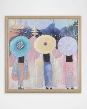 John-Richard A Tale of Two Moons Framed Print by Mary Pratt