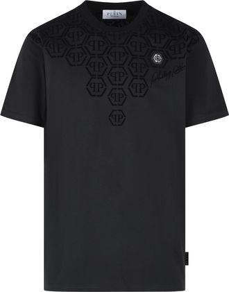 Philipp Plein Schwarzes Baumwoll-T-Shirt von Philipp Plein
