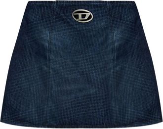 Diesel Minigonna denim De-Sweny-S1 - Blu