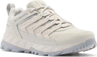 Columbia Womens Strata Trail Low Waterproof Brown Hiking Shoe, Cloud Grey/Steam, 9.5