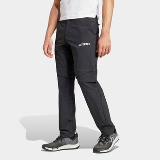 ADIDAS TERREX Outdoorhose ADIDAS TERREX MULTI ZIP-OFF, Herren, Gr. 46, N-Gr, schwarz (schwarz, normal, gr.), Obermaterial: 93% Polyamid, 7% Elasthan, Hosen Outdoorh