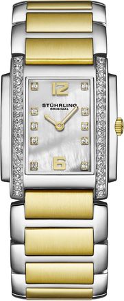 St&uuml;hrling Serafine 4089 Womens Quartz 36mm - Silver & Gold Stainless Steel - One Size