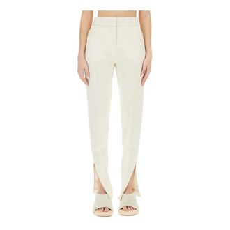 Jacquemus Slim-fit Trousers, female, White, Size: M Le Pantalon Tibau