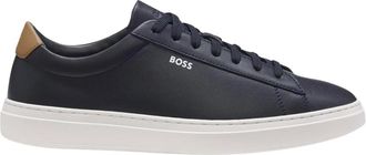 HUGO BOSS Sneakers - Heren - Sneakers - Blauw - 43 EU - Leer - Schoenen