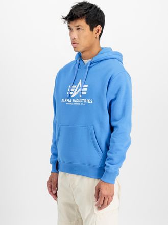 Alpha Industries Hoodie ALPHA INDUSTRIES Basic Hoodie BL, Herren, Gr. M, mediteranian blau, Obermaterial: 80% Baumwolle, 20% Polyester, regular fit, Sweatshirts Hoodie