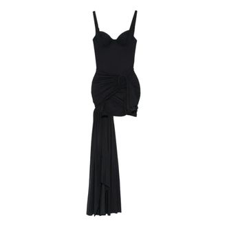 Balenciaga Dames, Jurken, Zwart, Maat: 2XS