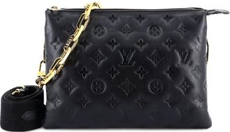 Louis Vuitton Coussin Bag Monogram Embossed Lambskin PM crossbody bag - Zwart