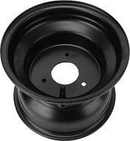 OEM Llanta Para Bicicleta De Monta&ntilde;a, 18x9.508, Llanta De Metal De Alta Resistencia Para Karts, Color Negro, 8 Pulgadas (3 Agujeros)
