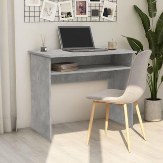 vidaXL Scrivania Grigio Cemento 90x50x74 Cm In Legno Multistrato - Vidaxl