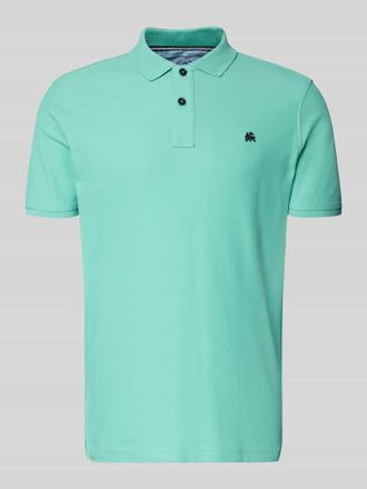 Lerros Poloshirt mit Logo-Stitching Modell PERFORMANCE in Mint, Gr&ouml;&szlig;e XXXL