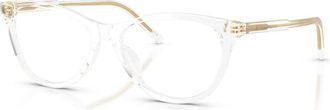 Dolce & Gabbana 53mm Cat Eye optical glasses in Transparent at Nordstrom