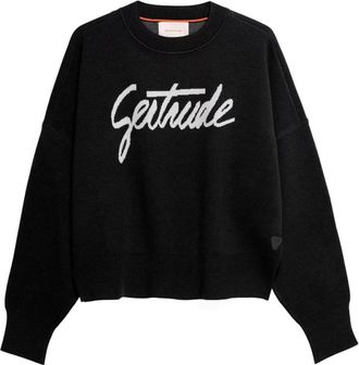Gertrude Hoodies & sweatvesten, Dames, Zwart, M, Polyester, Nath Script Pull