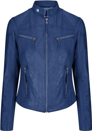 TruClothing Real Leather Vintage Slim Fit Biker Jacket