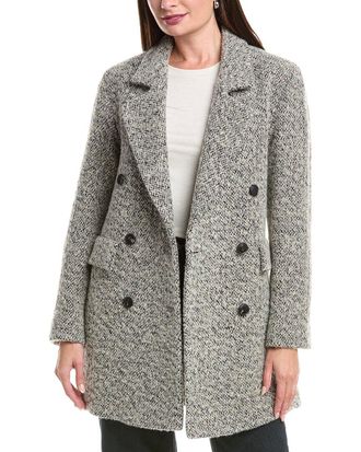 Fleurette Fleurette Double Breasted Wool Coat