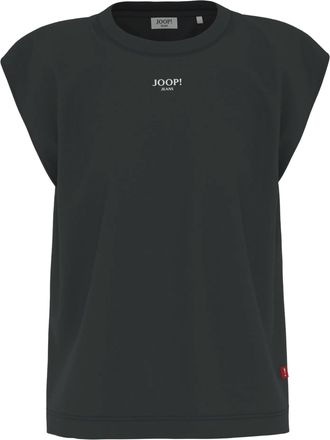 Joop T-Shirt JOOP JEANS Tiss, Damen, Gr. XL, schwarz, Jersey, Obermaterial: 100% Baumwolle, Rundhals, Shirts T-Shirt