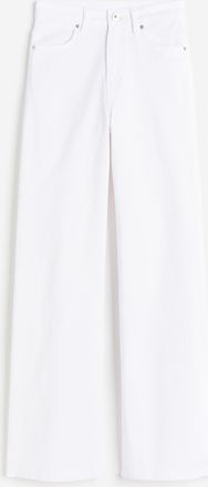 H&M Weite Twillhose - Weiss