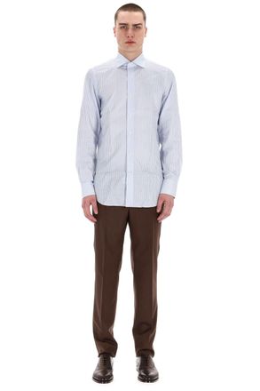 Finamore Milano Line Tailored Stripe Shirt