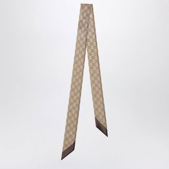 Gucci Silk chiffon ribbon with all-over GG print