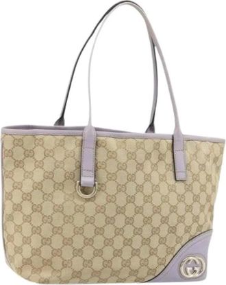 Gucci Pre-owned Tote Bags, female, Beige, Size: ONE SIZE Pre-owned Vintage Tote Bag