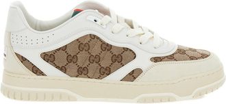 Gucci White Re-Web Low Top Sneakers